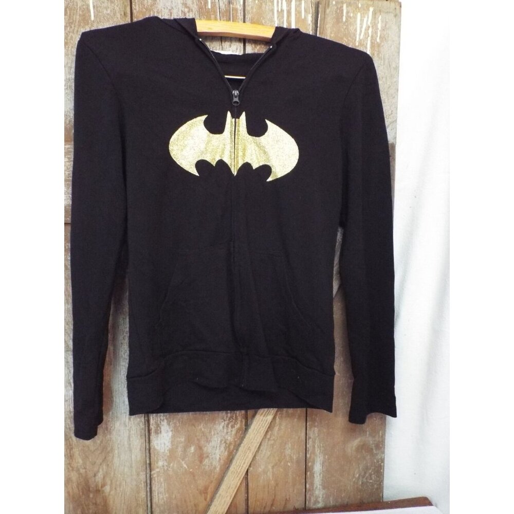 Batman-Batgirl Hoodie Girls 10/12 with ears on hood